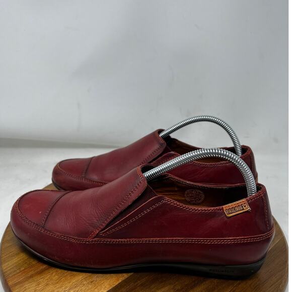 Pikolinos Men’s Red Leather Pull-On Casual Comfort Loafers Size 42‎ - Picture 2 of 9
